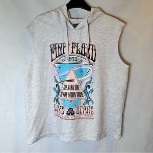 Pink Floyd Dark Side Of The Moon Tour Sleeveless Hoodie. Size L